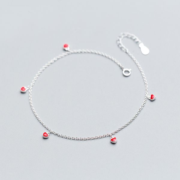 mloveacc 100% 925 real sterling silver fashion women jewelry red sweet hearts charm anklets for gift girls lady, Red;blue
mloveacc 100% 925 real sterling silver fashion women jewelry red sweet hearts charm anklets for gift girls lady, Red;blue