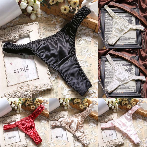 women's panties women underwear summer ultra-thin silk briefs for ladies t-back comfortalbe low-rise lingerie thongs knickers, Black;pink
women's panties women underwear summer ultra-thin silk briefs for ladies t-back comfortalbe low-rise lingerie thongs knickers, Black;pink