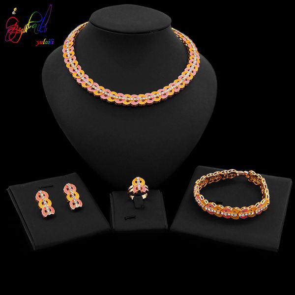 yulaili fashion jewelry sets rose gold romantic heart shape crystal choker earrings bracelet ring for women holiday gifts, Silver
yulaili fashion jewelry sets rose gold romantic heart shape crystal choker earrings bracelet ring for women holiday gifts, Silver