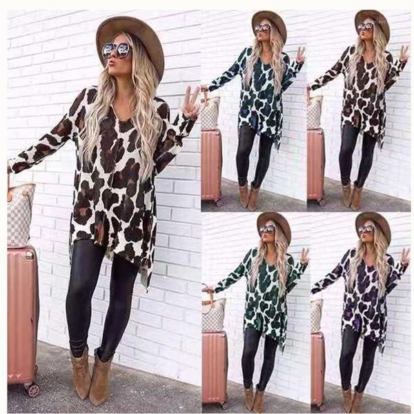 tshirts loose leopard printed long sleeve v neck asymmetrical casual ladies clothing summer womens designer, White
tshirts loose leopard printed long sleeve v neck asymmetrical casual ladies clothing summer womens designer, White