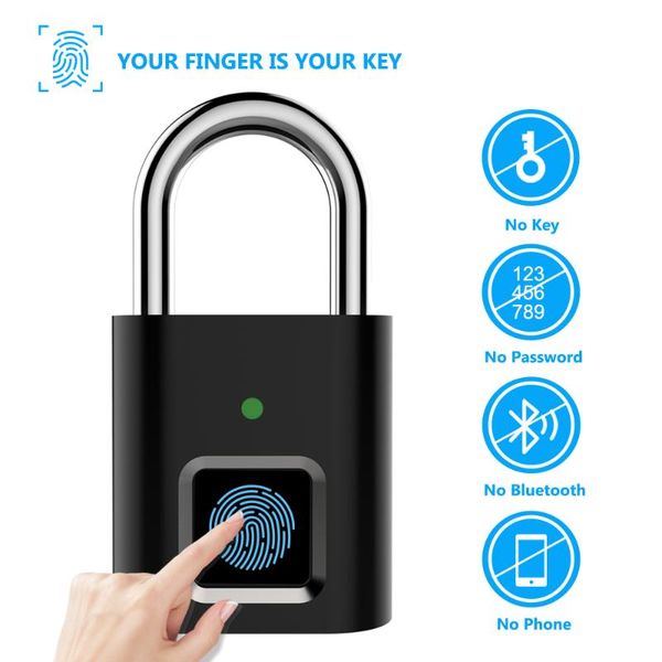 smart lock zilnk usb rechargeable fingerprint security padlock zinc alloy metal waterproof anti-theft electric door
smart lock zilnk usb rechargeable fingerprint security padlock zinc alloy metal waterproof anti-theft electric door