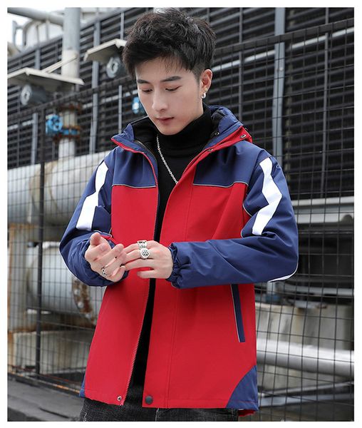 hooded контраст цвета водонепроницаемая конструктора mens куртки открытый спорт стиль сгущает мужская одежда 2 piece set, Black;brown
hooded контраст цвета водонепроницаемая конструктора mens куртки открытый спорт стиль сгущает мужская одежда 2 piece set, Black;brown