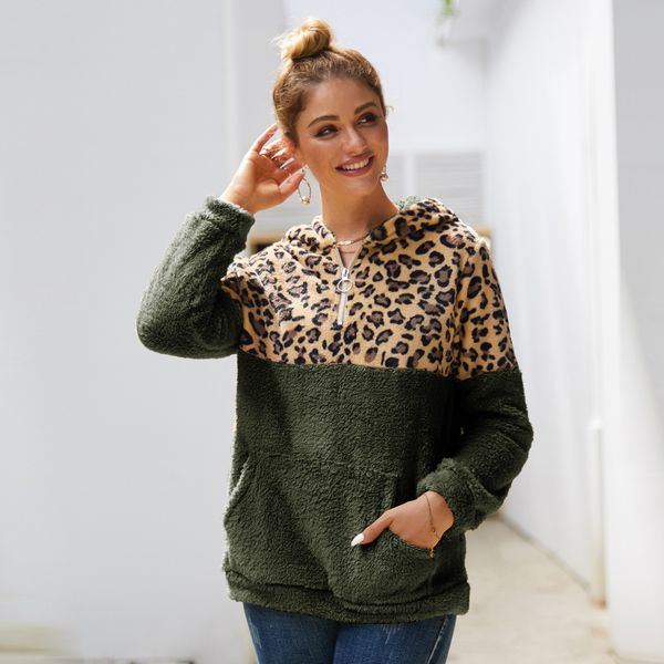 women sherpa hoodies sweatshirts autumn winter patchwork leopard furry hoodie double-sided plush hooded sweater warmer new e82002, White
women sherpa hoodies sweatshirts autumn winter patchwork leopard furry hoodie double-sided plush hooded sweater warmer new e82002, White