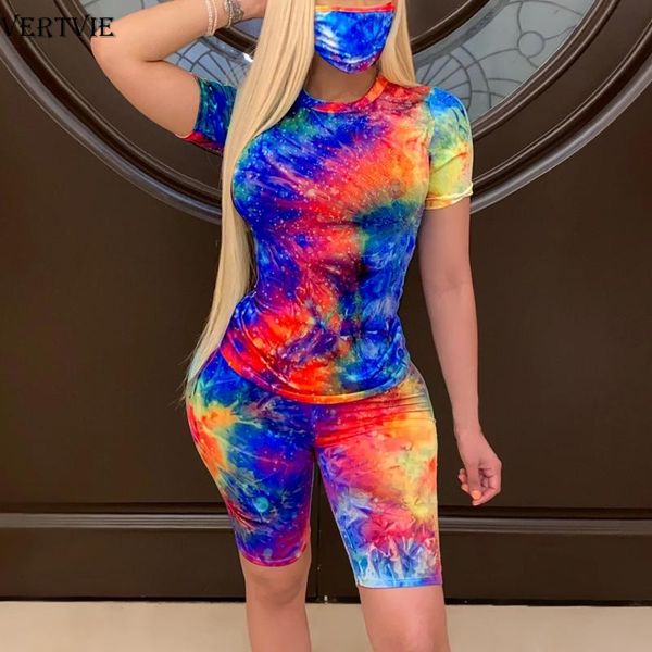 vertvie tie dye tracksuit women set biker shorts 2 piece outfits sets summer matching sets for women fitness sportswear, White;red
vertvie tie dye tracksuit women set biker shorts 2 piece outfits sets summer matching sets for women fitness sportswear, White;red