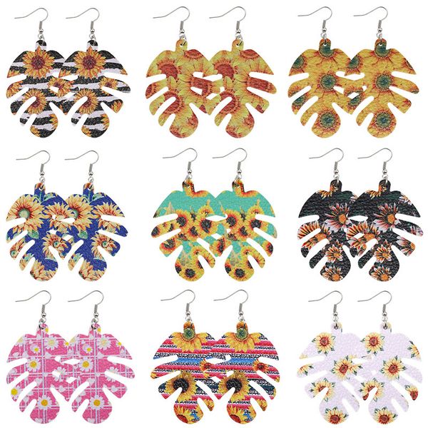fashion multi-color leaf leather earring geomertical colorful dangle jewelry for women girls sunflower parttern earrings accessories, Golden
fashion multi-color leaf leather earring geomertical colorful dangle jewelry for women girls sunflower parttern earrings accessories, Golden