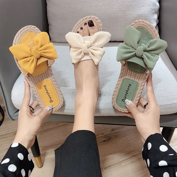 female shoes ladies' slippers butterfly-knot luxury slides 2020 soft designer flat summer cotton fabric pu rubber basic fashion, Black
female shoes ladies' slippers butterfly-knot luxury slides 2020 soft designer flat summer cotton fabric pu rubber basic fashion, Black