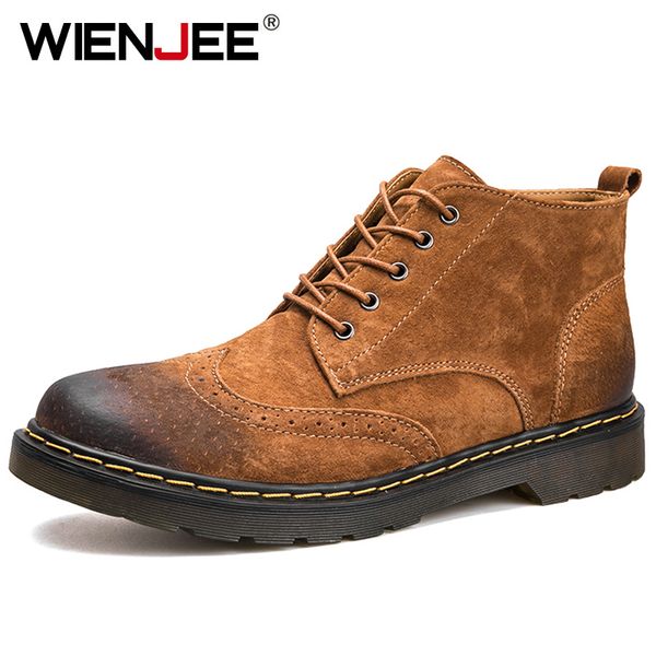cow suede men boots fashion non-slip working ankle boots male high casual shoes motorcycle men sneakers footwear, Black 
cow suede men boots fashion non-slip working ankle boots male high casual shoes motorcycle men sneakers footwear, Black