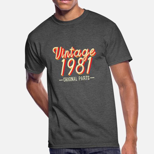 vintage 1981 t shirt men customize short sleeve s-xxxl gents cute comfortable spring autumn novelty shirt, White;black
vintage 1981 t shirt men customize short sleeve s-xxxl gents cute comfortable spring autumn novelty shirt, White;black