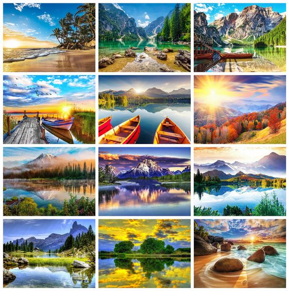 huacan 5d diy diamond painting river full square diamond embroidery new arrival landscape mountain home decor
huacan 5d diy diamond painting river full square diamond embroidery new arrival landscape mountain home decor