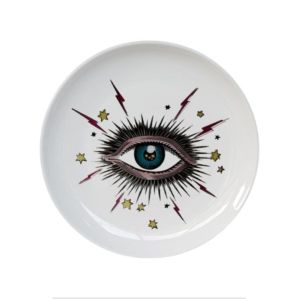 8inch big eye starry sky decorative plate ceramic round dish cat head jewelry storage dish artistic sky eye colorful plate fashion
8inch big eye starry sky decorative plate ceramic round dish cat head jewelry storage dish artistic sky eye colorful plate fashion