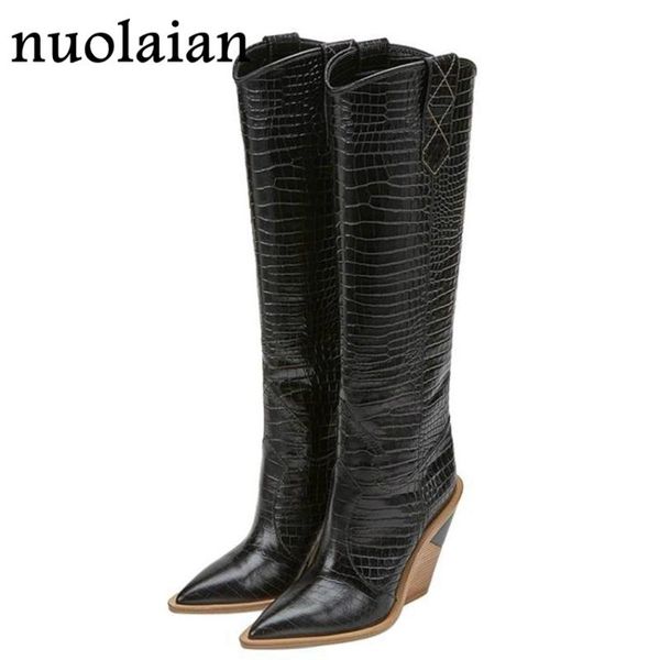 boots 9.5cm high heel shoes woman thigh black leather boot women over the knee winter lady snow shoe chaussure
boots 9.5cm high heel shoes woman thigh black leather boot women over the knee winter lady snow shoe chaussure
