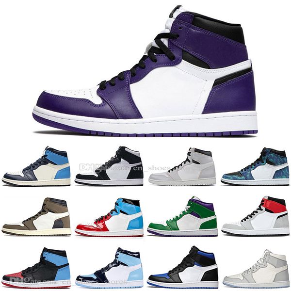 1 high obsidian fearless unc to chicago mens basketball shoes tie dye 1s light smoke grey court purple iridescent men women sports sneakers
1 high obsidian fearless unc to chicago mens basketball shoes tie dye 1s light smoke grey court purple iridescent men women sports sneakers