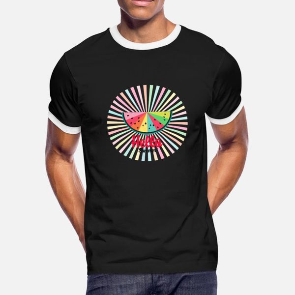 colorful rainbow watermelon sun rays hello summer t shirt men printing cotton euro size s-3xl outfit fit comfortable summer style letters
colorful rainbow watermelon sun rays hello summer t shirt men printing cotton euro size s-3xl outfit fit comfortable summer style letters