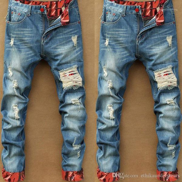 jeans fashion designer ripped hip-hop slim mens skinny jeans fashion retro mens pants vintage mens hole, Blue
jeans fashion designer ripped hip-hop slim mens skinny jeans fashion retro mens pants vintage mens hole, Blue