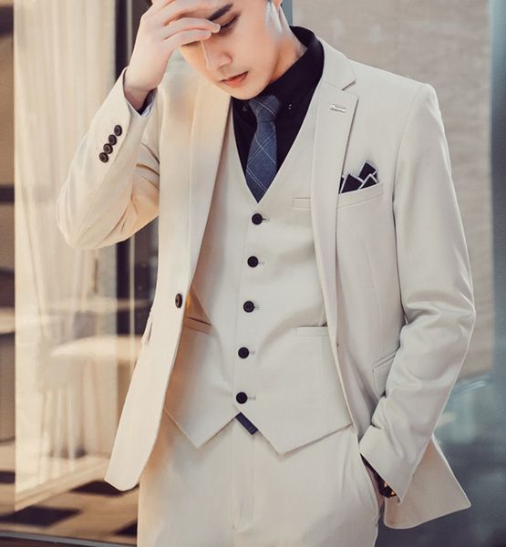 excellent beige groom tuxedos notch lapel groomsman wedding 3 piece suit popular men business prom jacket blazer(jacket+pants+tie+vest) 266, Black;gray
excellent beige groom tuxedos notch lapel groomsman wedding 3 piece suit popular men business prom jacket blazer(jacket+pants+tie+vest) 266, Black;gray