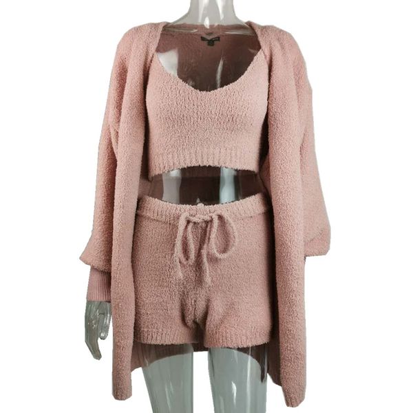 sweater for women sweater twinset cardigan crop and shorts fashion 3 piece set women knitted sweater suits, White;black
sweater for women sweater twinset cardigan crop and shorts fashion 3 piece set women knitted sweater suits, White;black