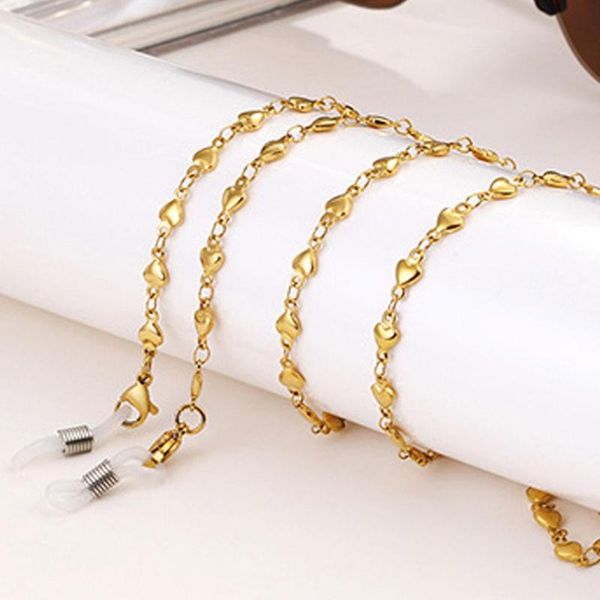 gold silver stainless steel heart eyeglass strap reading glasses chain sunglasses eyewear chain neck cord strap rope
gold silver stainless steel heart eyeglass strap reading glasses chain sunglasses eyewear chain neck cord strap rope