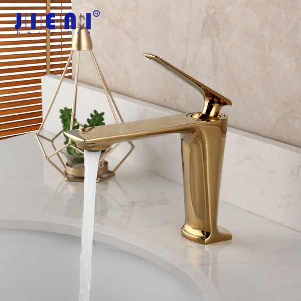 jieni golden polished bathroom basin faucet solid brass gold plated deck mount faucet vanity mixer plumbing fixture stream tap
jieni golden polished bathroom basin faucet solid brass gold plated deck mount faucet vanity mixer plumbing fixture stream tap