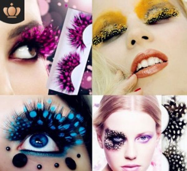 100pairs/lot multi speckle colorful feathers false eyelashes stage peacock spots eyelash cosmetic applicator ha485
100pairs/lot multi speckle colorful feathers false eyelashes stage peacock spots eyelash cosmetic applicator ha485