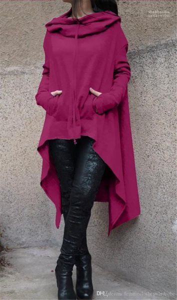 длинные рукава с капюшоном solid color ladies толстовки плюс размер дизайнер пуловеры нерегулярное длинные женщин толстовки осень сыпучие, Black
длинные рукава с капюшоном solid color ladies толстовки плюс размер дизайнер пуловеры нерегулярное длинные женщин толстовки осень сыпучие, Black