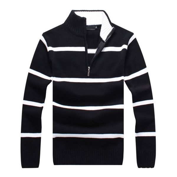 fashion 2020 long sleeve stand-collar zipper men's striped pullovers sweaters casual mens sweaters mens clothing knitted coats, White;black
fashion 2020 long sleeve stand-collar zipper men's striped pullovers sweaters casual mens sweaters mens clothing knitted coats, White;black
