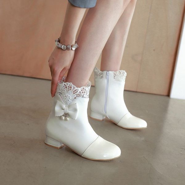 pxelena 2020 sweet butterfly-knot cosplay princess ankle boots girls square low heels lace ankle boots women comfort shoes white, Black
pxelena 2020 sweet butterfly-knot cosplay princess ankle boots girls square low heels lace ankle boots women comfort shoes white, Black