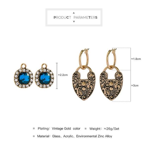 kiss me 2 pairs / set hoop earrings 2020 new zinc alloy glass crystal geometric women earrings accessories, Golden;silver
kiss me 2 pairs / set hoop earrings 2020 new zinc alloy glass crystal geometric women earrings accessories, Golden;silver