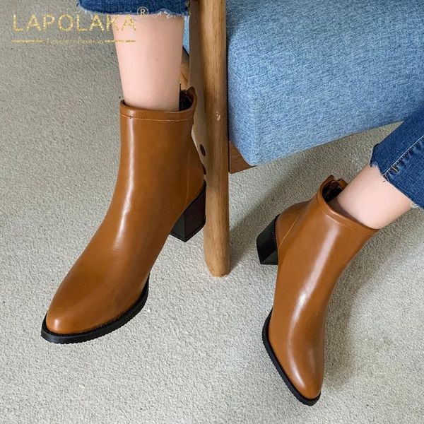 lapolaka 2020 new design plus size 46 thick heels concise elegant shoes ladies boots female zip up ankle boots woman shoes, Black
lapolaka 2020 new design plus size 46 thick heels concise elegant shoes ladies boots female zip up ankle boots woman shoes, Black