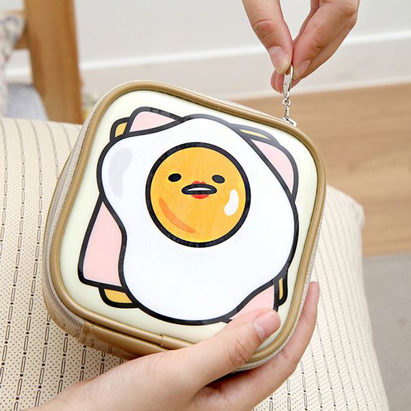 japanese cartoon gudetama cosmetic bag for ladies travel storage bag pvc waterproof wash hand holding makeup pouch
japanese cartoon gudetama cosmetic bag for ladies travel storage bag pvc waterproof wash hand holding makeup pouch