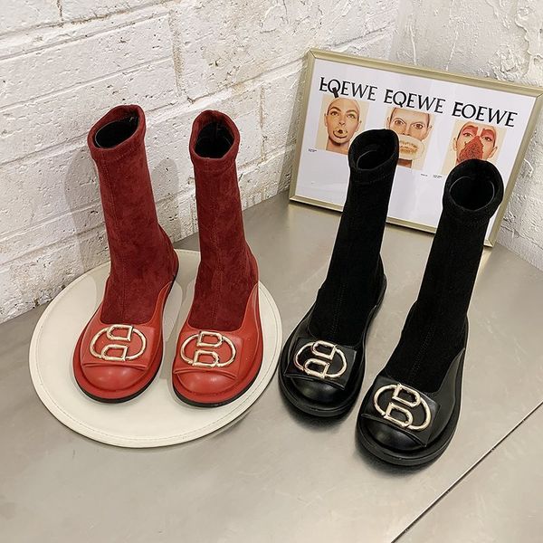 chaussures рокового новой зима середины икра сапоги украшение обувь флки металла удобный botas женской mujer, Black
chaussures рокового новой зима середины икра сапоги украшение обувь флки металла удобный botas женской mujer, Black