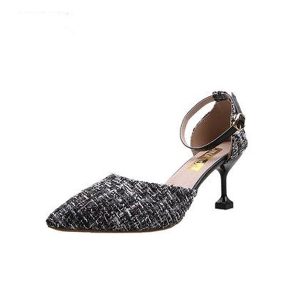 high heel women's shoes stiletto heels 2020 new summer hollow word buckle pointed fairy style mid-heel shoes, Black
high heel women's shoes stiletto heels 2020 new summer hollow word buckle pointed fairy style mid-heel shoes, Black