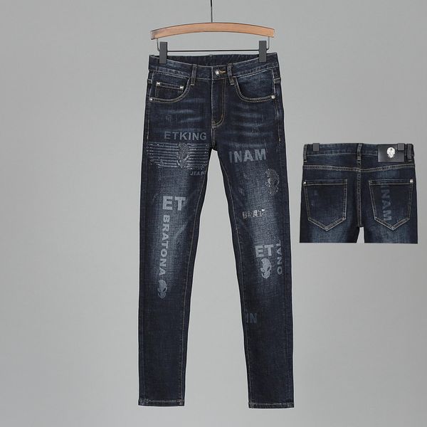 new men's distressed ripped skinny jeans fashion mens slim motorcycle jeans denim pants hip hop men solid colorjeans, Blue
new men's distressed ripped skinny jeans fashion mens slim motorcycle jeans denim pants hip hop men solid colorjeans, Blue