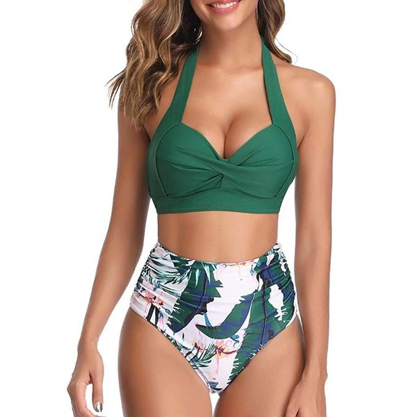 ZAFUAZ 2020 Sexy Vintage Floral Print Bikini Sport Plus size Swimwear Halter Women Swimsuit Shorts Bandage Female Bathing suit MX200613
ZAFUAZ 2020 Sexy Vintage Floral Print Bikini Sport Plus size Swimwear Halter Women Swimsuit Shorts Bandage Female Bathing suit MX200613