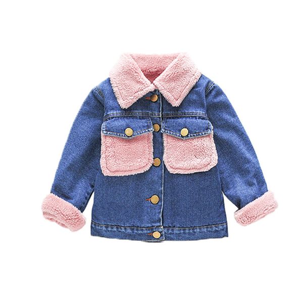baby girl clothes new winter denim plus velvet jacket girl thicken warm lapel outerwear coat 1-5 years girls coats and jackets, Blue;gray
baby girl clothes new winter denim plus velvet jacket girl thicken warm lapel outerwear coat 1-5 years girls coats and jackets, Blue;gray