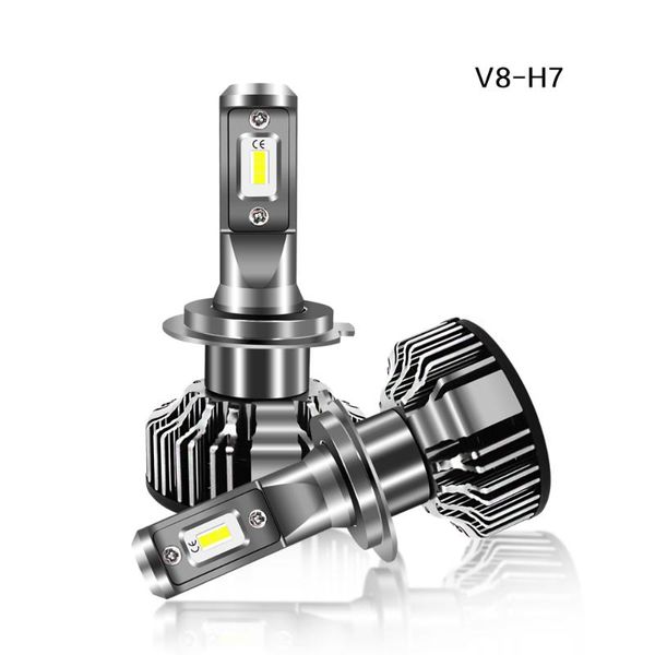 car led headlights 50wh far and near beam h7 super bright bulb headlights modified