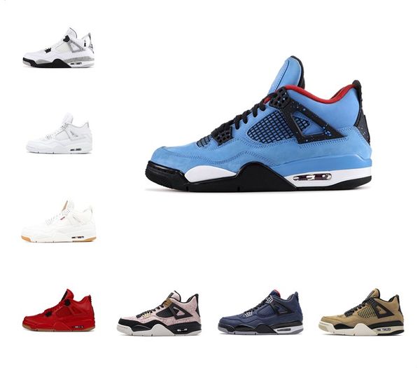 new travis scotts 4 4s basketball shoes mens white cement encore wings fire red singles retroes sneakers iv pure money trainer sports shoe, Black
new travis scotts 4 4s basketball shoes mens white cement encore wings fire red singles retroes sneakers iv pure money trainer sports shoe, Black