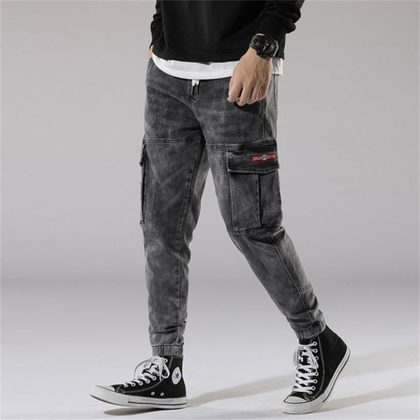 men's jeans spring / summer 2021 mid-waist harem ankle-length bottom stretch elastic multi-bag overall, Blue
men's jeans spring / summer 2021 mid-waist harem ankle-length bottom stretch elastic multi-bag overall, Blue