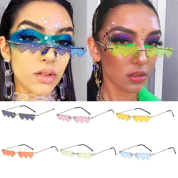wholesale in bulk fashion small colorful party sunglasses women heart sun glasses female rimless shades oculos, White;black
wholesale in bulk fashion small colorful party sunglasses women heart sun glasses female rimless shades oculos, White;black