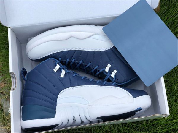 new authentic 12 indigo stone blue legend blue obsidian 12s real carbon fiber men basketball shoes sports sneakers with box 130690-404
new authentic 12 indigo stone blue legend blue obsidian 12s real carbon fiber men basketball shoes sports sneakers with box 130690-404