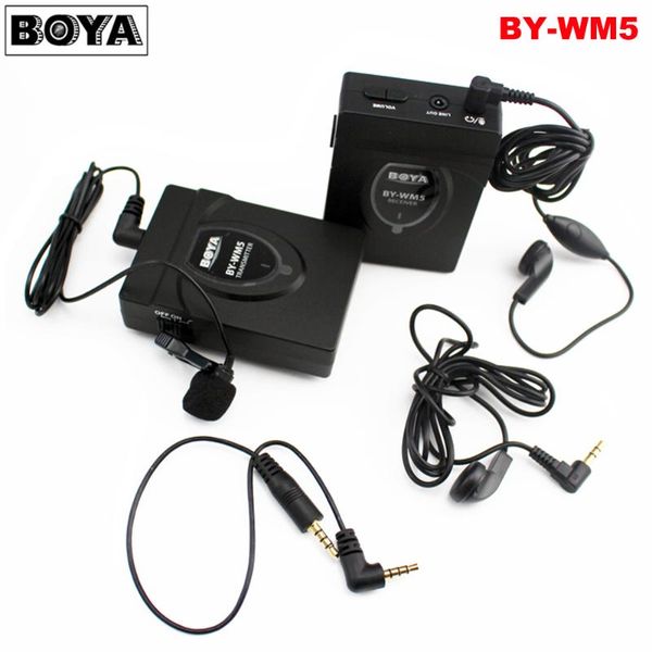 boya by-wm5 wireless omni-directional lavalier lapel microphone for eng efp dv dslr camera camcorder audio recorder
boya by-wm5 wireless omni-directional lavalier lapel microphone for eng efp dv dslr camera camcorder audio recorder