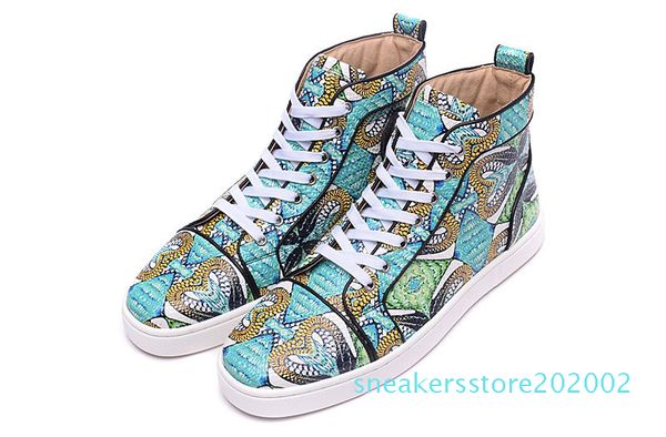 high 2017 new fashion floral python red bottom shoes for men women snakeskin leather designer mens sneakers s02, Black
high 2017 new fashion floral python red bottom shoes for men women snakeskin leather designer mens sneakers s02, Black