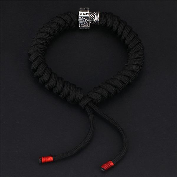 mkendn new arrival mens viking runes celtics beads black seven-core umbrella rope jewelry friendship gifts, Golden;silver
mkendn new arrival mens viking runes celtics beads black seven-core umbrella rope jewelry friendship gifts, Golden;silver