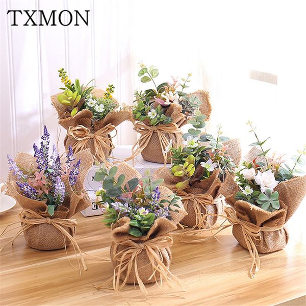 american pastoral style simulation linen potted fake flower decoration wedding decoration dried flower bouquet artificial
american pastoral style simulation linen potted fake flower decoration wedding decoration dried flower bouquet artificial