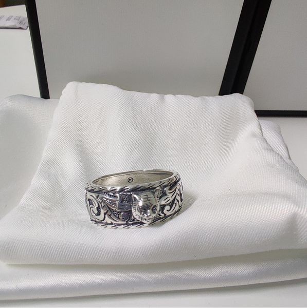 latest design tiger head 925 sterling silver ring couple personality retro ring selling ring fashion jewelry supply
latest design tiger head 925 sterling silver ring couple personality retro ring selling ring fashion jewelry supply