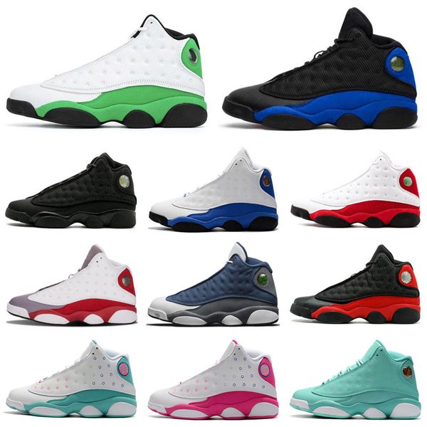 13 13s hyper royal luck green women men basketball shoes flint playground barons hologram bred barons hologra aurora green sports sneakers