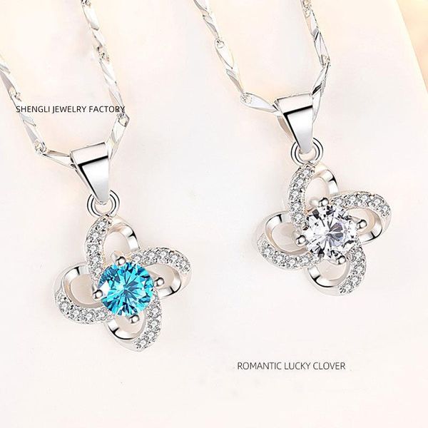 s999 sterling silver clover necklace female clavicle chain pendant send girlfriend valentine jewelry gift necklaces wholesale
s999 sterling silver clover necklace female clavicle chain pendant send girlfriend valentine jewelry gift necklaces wholesale