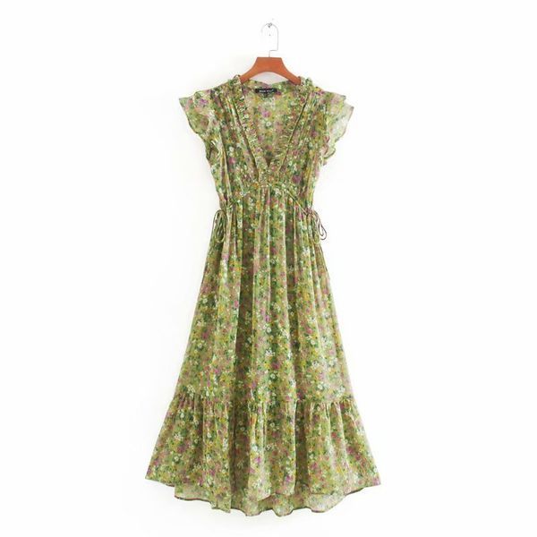 women's elegant chiffon midi dress, 2020 new in v-neck printed dresses, chic brand dresses with ruffles and irregular lace for summer p, Black;gray
women's elegant chiffon midi dress, 2020 new in v-neck printed dresses, chic brand dresses with ruffles and irregular lace for summer p, Black;gray
