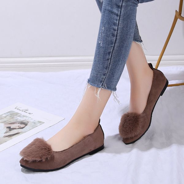 2020 new female wild plush women shoes lazy shoes women short a pedal fashion hairball autumn and winter peas u16-22, Black
2020 new female wild plush women shoes lazy shoes women short a pedal fashion hairball autumn and winter peas u16-22, Black