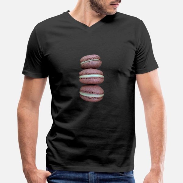 yummy macaroons cute macaroons french cookie t shirt men printing short sleeve o neck standard cute building summer style novelty shirt