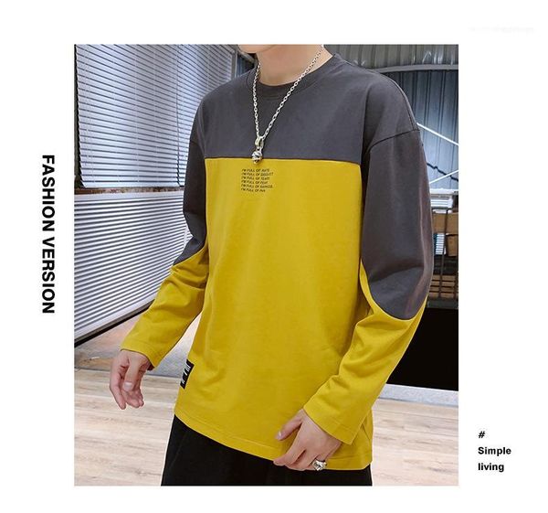 mens designer patchwork tshirts fashion long sleeve letters slim casual tees mens spring o neck, White;black
mens designer patchwork tshirts fashion long sleeve letters slim casual tees mens spring o neck, White;black